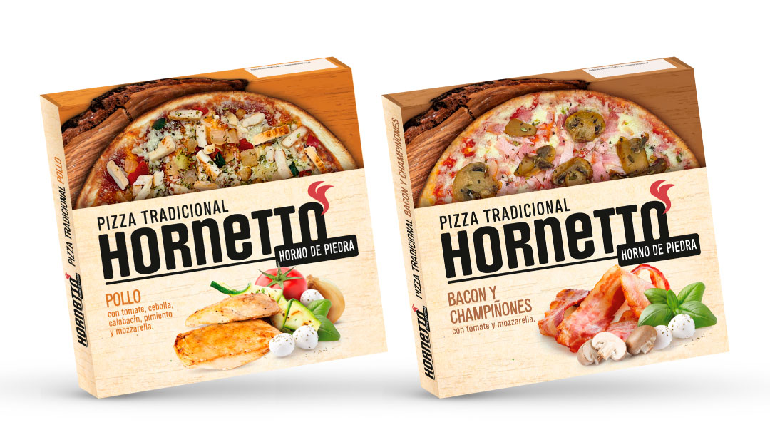 Pizzas al horno de piedra