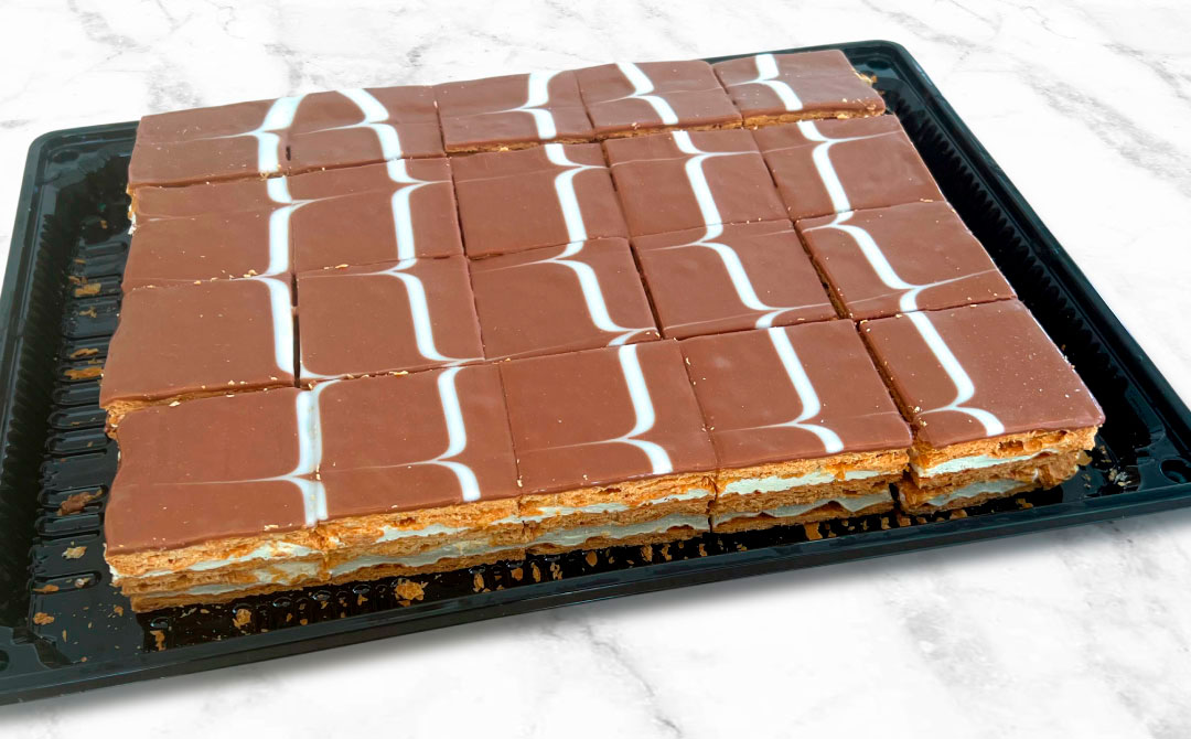 plancha milhojas de chocolate