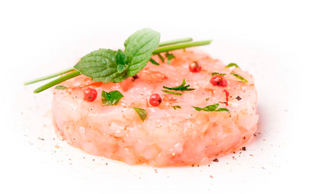 tartar gamba blanca