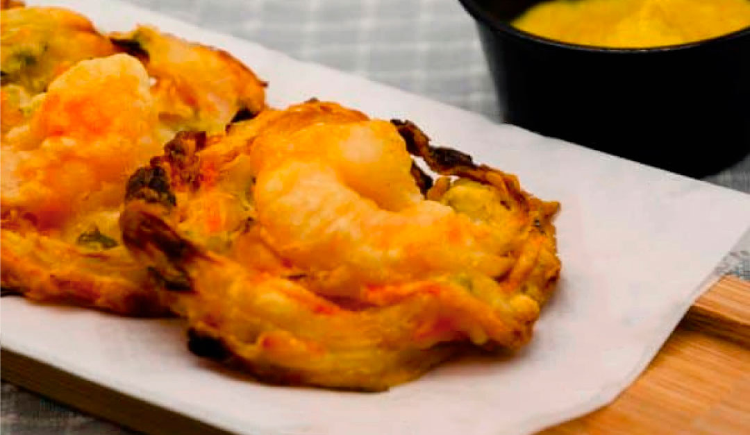 tortillitas de langostino