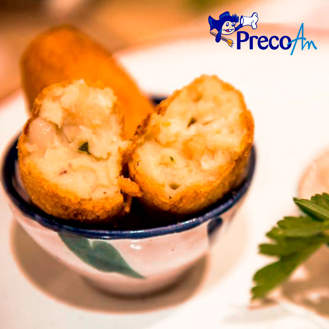 croquetas sepia y gambas