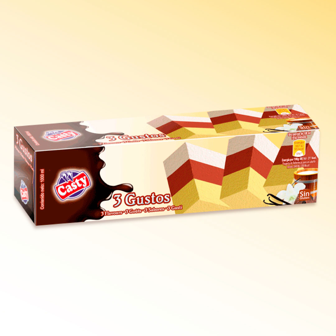helado tres sabores