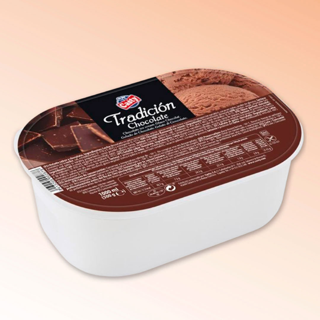helado de chocolate